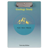 Porte-bloc Geology Study Clipboard – Personalized (Devant)