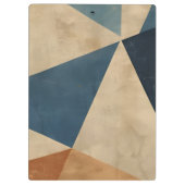 Porte-bloc Geometric Pattern in Blues, Tans, and Rust (Dos)