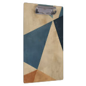 Porte-bloc Geometric Pattern in Blues, Tans, and Rust (Swatch)