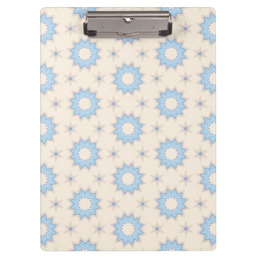 Porte-bloc Géométrie Blue Starburst (Devant)