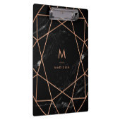 Porte-bloc Géométrique moderne sur le regard de marbre noir (Swatch)