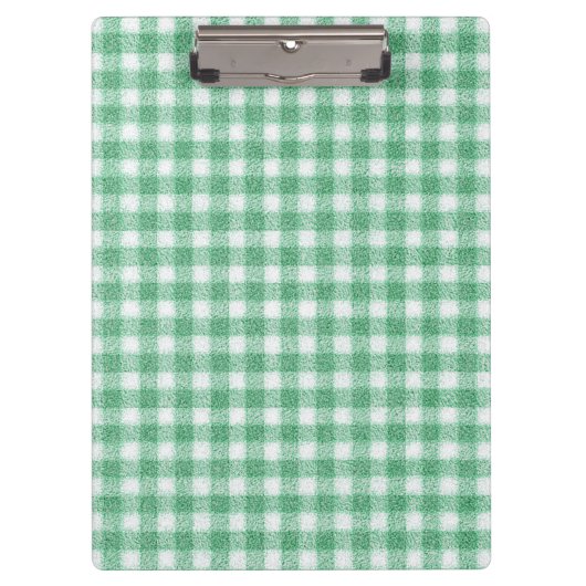 Porte-bloc Gingham vert menthe (Devant)