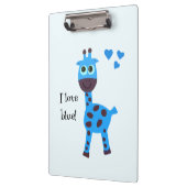 Porte-bloc Girafe bleue (Gauche)