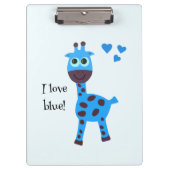 Porte-bloc Girafe bleue (Devant)
