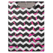 Porte-bloc Girafe Imprimé Rose Fushia et Noir (Devant)