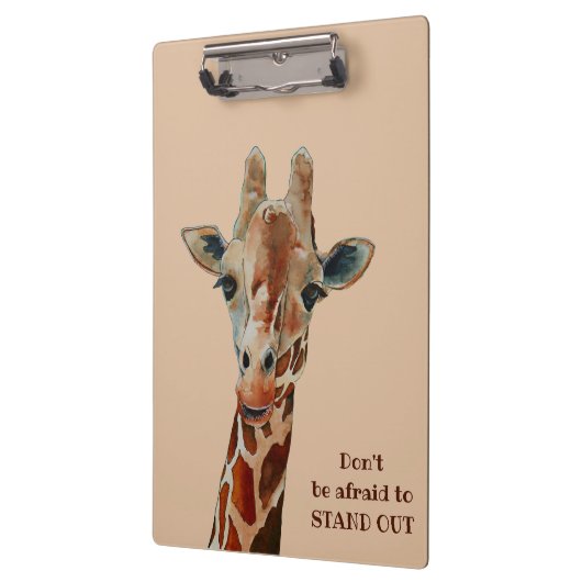 Porte-bloc Girafe le Safari Tier Aquarell (Gauche)