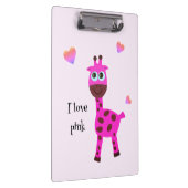 Porte-bloc girafe rose (Swatch)