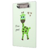 Porte-bloc girafe verte (Gauche)