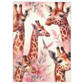 Porte-bloc Giraffe à l'aquarelle (Dos)