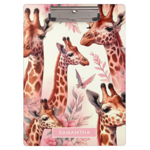 Porte-bloc Giraffe à l'aquarelle