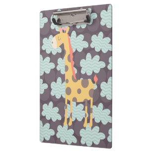 Porte-bloc Giraffe et nuages