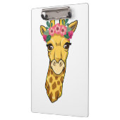 Porte-bloc Giraffe Lover Giraffe Fleur Wreath (Gauche)