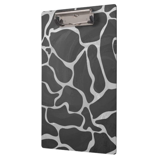 Porte-bloc Giraffe Monogramme noir et gris clair (Gauche)