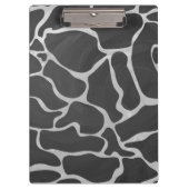 Porte-bloc Giraffe Monogramme noir et gris clair (Devant)