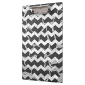 Porte-bloc Giraffe noir et gris Chevron Motif (Gauche)