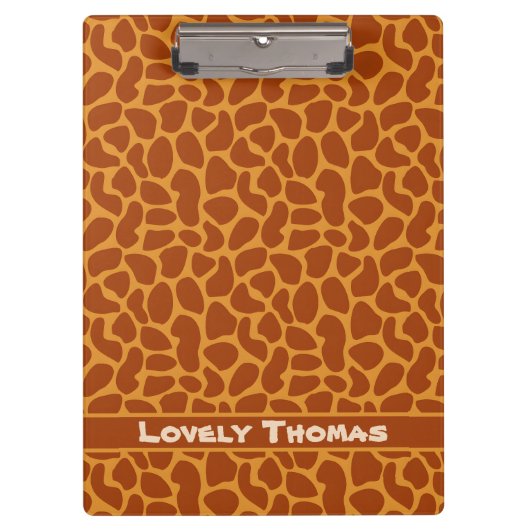 Porte-bloc Giraffe Peau animale (Devant)