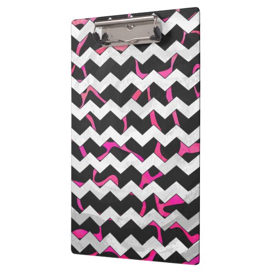 Porte-bloc Giraffe rose chaude et noire (Gauche)