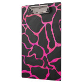 Porte-bloc Giraffe rose chaude et noire (Gauche)