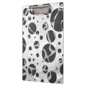 Porte-bloc Giraffy Polka Dot noir et gris clair Impression (Gauche)
