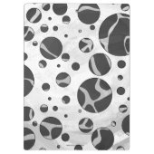 Porte-bloc Giraffy Polka Dot noir et gris clair Impression (Dos)