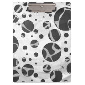 Porte-bloc Giraffy Polka Dot noir et gris clair Impression (Devant)