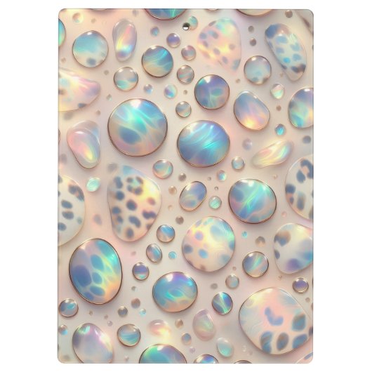 Porte-bloc Girly Opal Leopard Print Office School (Dos)