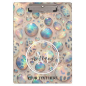 Porte-bloc Girly Opal Leopard Print Office School (Devant)