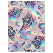 Porte-bloc Girly Opal Leopard Print Office School (Dos)