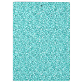 Porte-bloc Girly, parties scintillantes bleues d'Aqua (Dos)