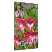 Porte-bloc Gladiolas rouge et blanc Botanique d'été (Swatch)