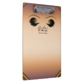 Porte-bloc Glam à lèvres de maquillage d'or personnalisé (Swatch)