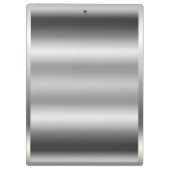 Porte-bloc Glam élégant en argent platine Personnalisé (Dos)