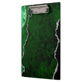 Porte-bloc Glamorous Forest Green Marble Chic Silver (Gauche)