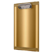 Porte-bloc Gold Bronze Chaîne Plaque Ajouter Nom d'entreprise (Gauche)