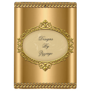 Porte-bloc Gold Bronze Chaîne Plaque Ajouter Nom d'entreprise