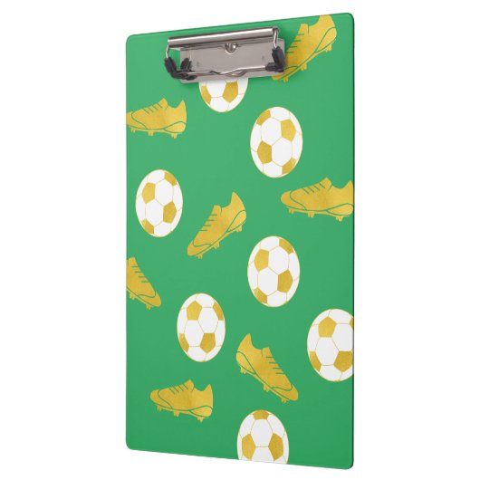 Porte-bloc Gold Elegant Classic Soccer Clefs Ball Green (Gauche)