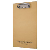 Porte-bloc Gold Faux Leather Texture Design (Gauche)