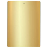 Porte-bloc Gold Look moderne Monogramme Modèle élégant (Dos)