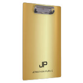 Porte-bloc Gold Look moderne Monogramme Modèle élégant (Swatch)