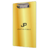 Porte-bloc Gold Look Monogrammé Élégant Modèle (Gauche)