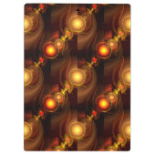 Porte-bloc Gold Modern Boho Elegant Abstract Art Pattern #501 (Dos)