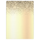 Porte-bloc Gold Parties scintillant Girly Luxe Moderne Monogr (Dos)