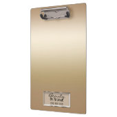 Porte-bloc Gold Shimmer Shine Elegant Chic Glam Personnalisé (Gauche)