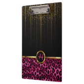 Porte-bloc Gold Starlight et Bright Pink Parties scintillant (Gauche)