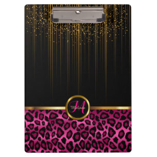 Porte-bloc Gold Starlight et Bright Pink Parties scintillant 