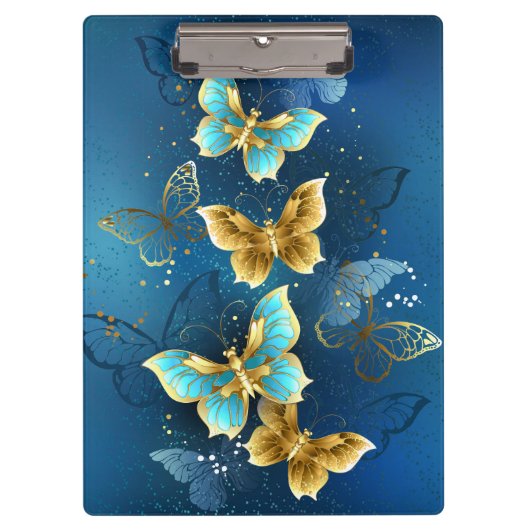 Porte-bloc Golden butterflies (Devant)