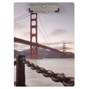 Porte-bloc Golden gate bridge contre des montagnes