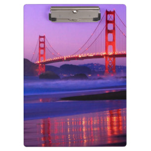 Porte-bloc Golden gate bridge sur la plage de Baker au