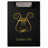 Porte-bloc Golden lyre (Devant)