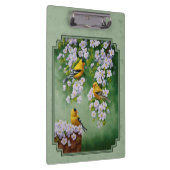 Porte-bloc Goldfinch Birds and Flowers Green (Swatch)